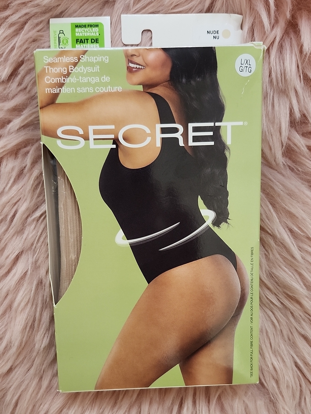 BRAND NEW SECRET SEAMLESS SHAPING THONG BODYSUIT-L/XL